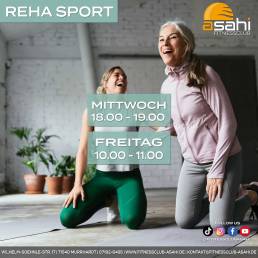 Reha-Sport im Fitnessclub Asahi